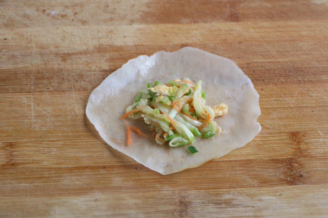 2斤饺子皮,1根西葫芦,不包饺子,做成早餐,我家吃3天没有吃腻