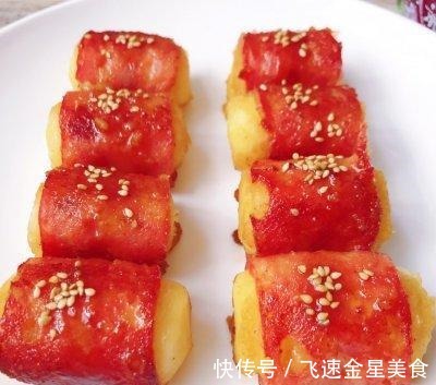 培根|这道照烧培根土豆卷，看一遍就会！这道照烧培根土豆卷，看一遍就会！