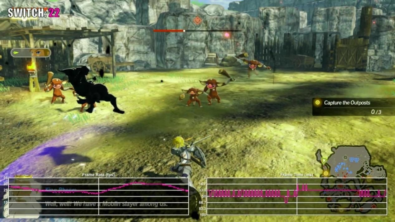 该作试玩版|外媒测试《塞尔达无双》试玩版：不同模式下分辨率区别一览