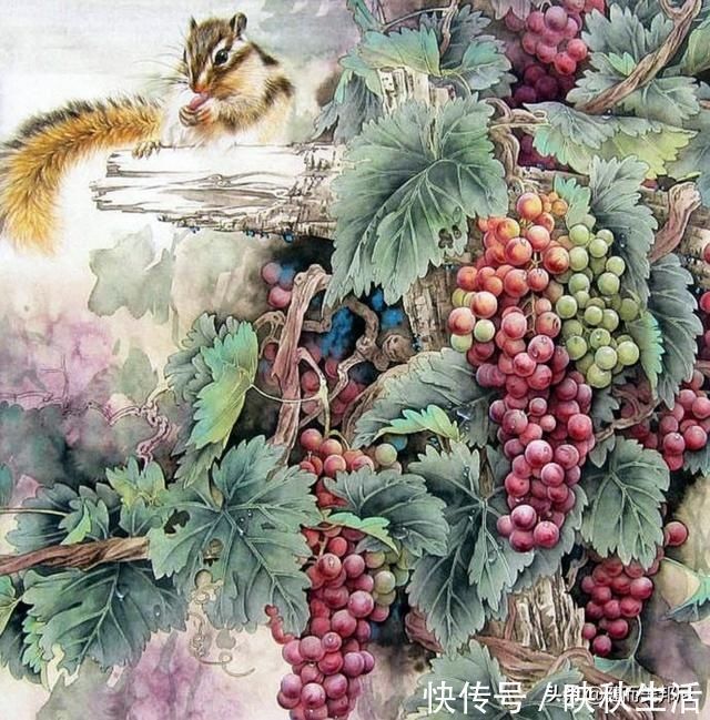 欣赏者!当代工笔领军人物李喆,他创作的工笔画鸟语花香、走兽顽皮可爱