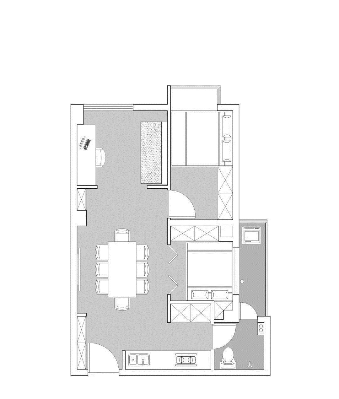 收纳|小夫妻的48㎡小家:客餐厅超大,还拥有仨卧室,阳光书房太爱了!
