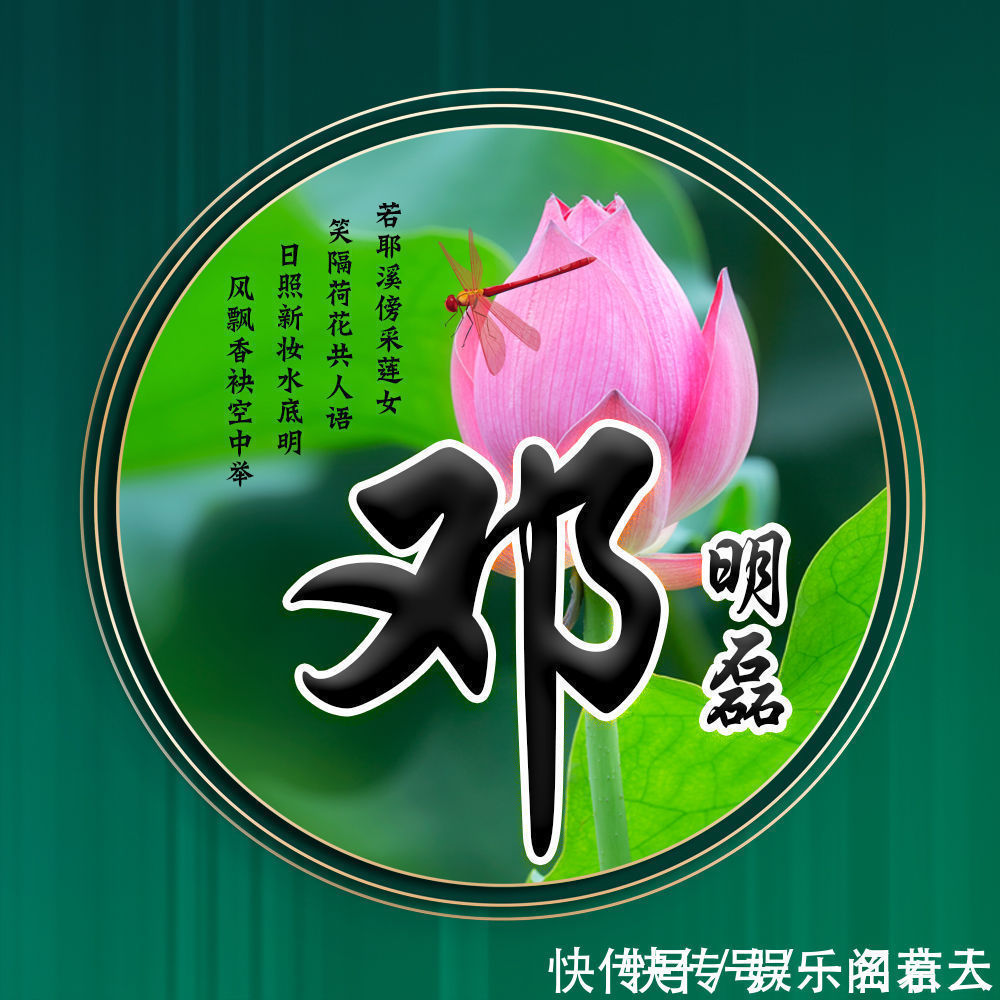 世人大!用你的姓氏当头像,20张唯美荷花大气图片,中国风华丽登场