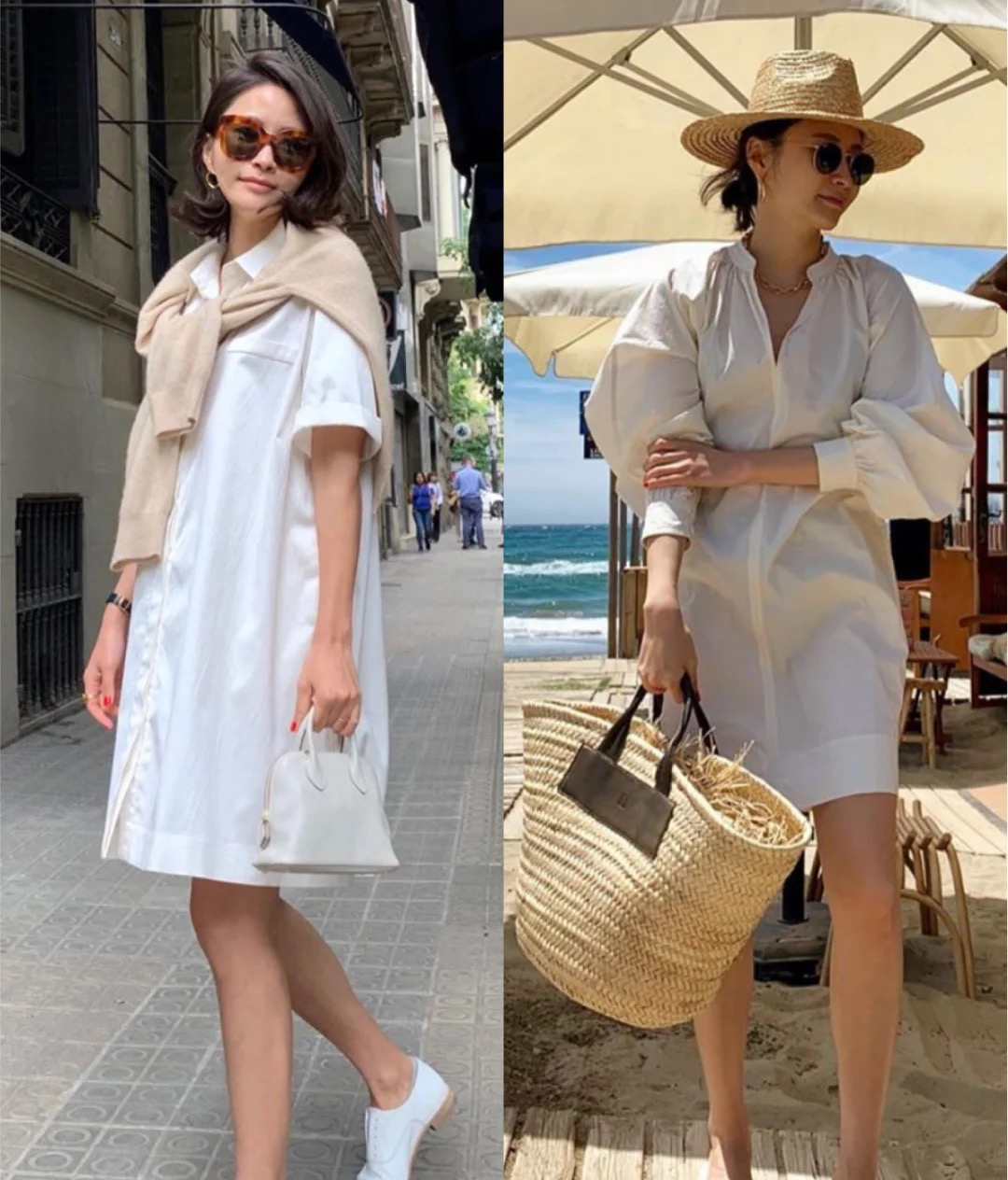 娃娃裙|秋天如何打造优雅气质?试试这几组极简风穿搭,时尚减龄又好看