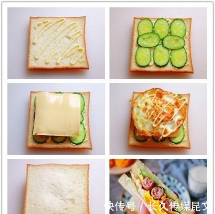  4种三明治的做法，大人孩子都爱吃，健康美味，学会早餐不用愁