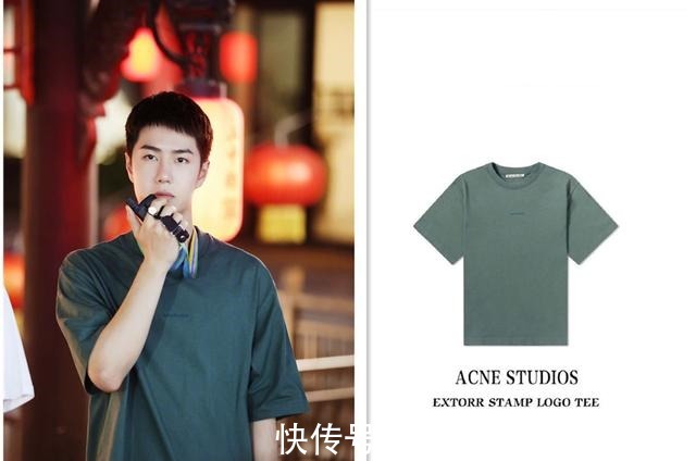 墨绿色|王一博，小众品牌的高光时刻，墨绿色T恤成王者归来的焦点！