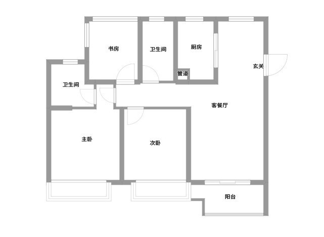 舒适|105平轻奢风三居室，这素雅的颜色，营造出一个温馨舒适的家