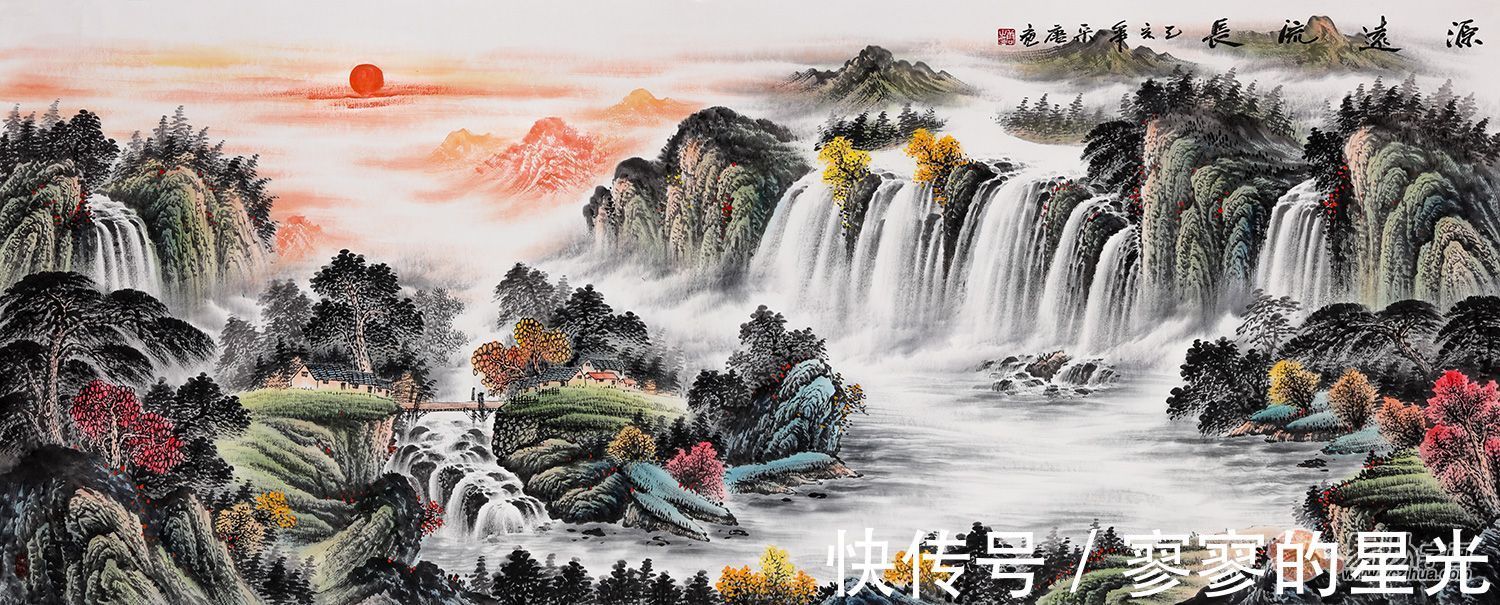 胜景！画家宋唐 笔墨画胜景 将人们代入到绝美仙境