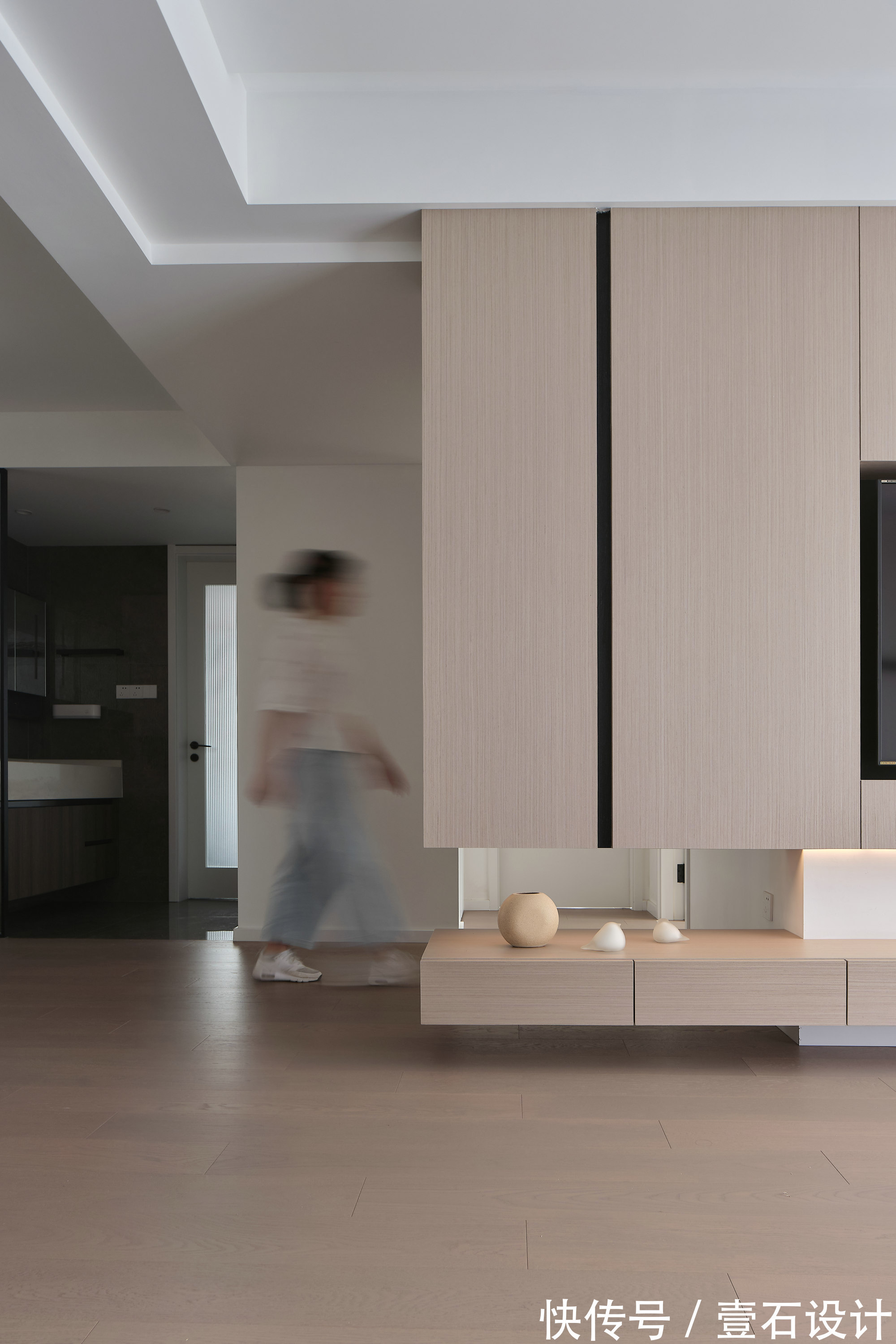 背景墙|129㎡现代简约风，空间互换优化采光