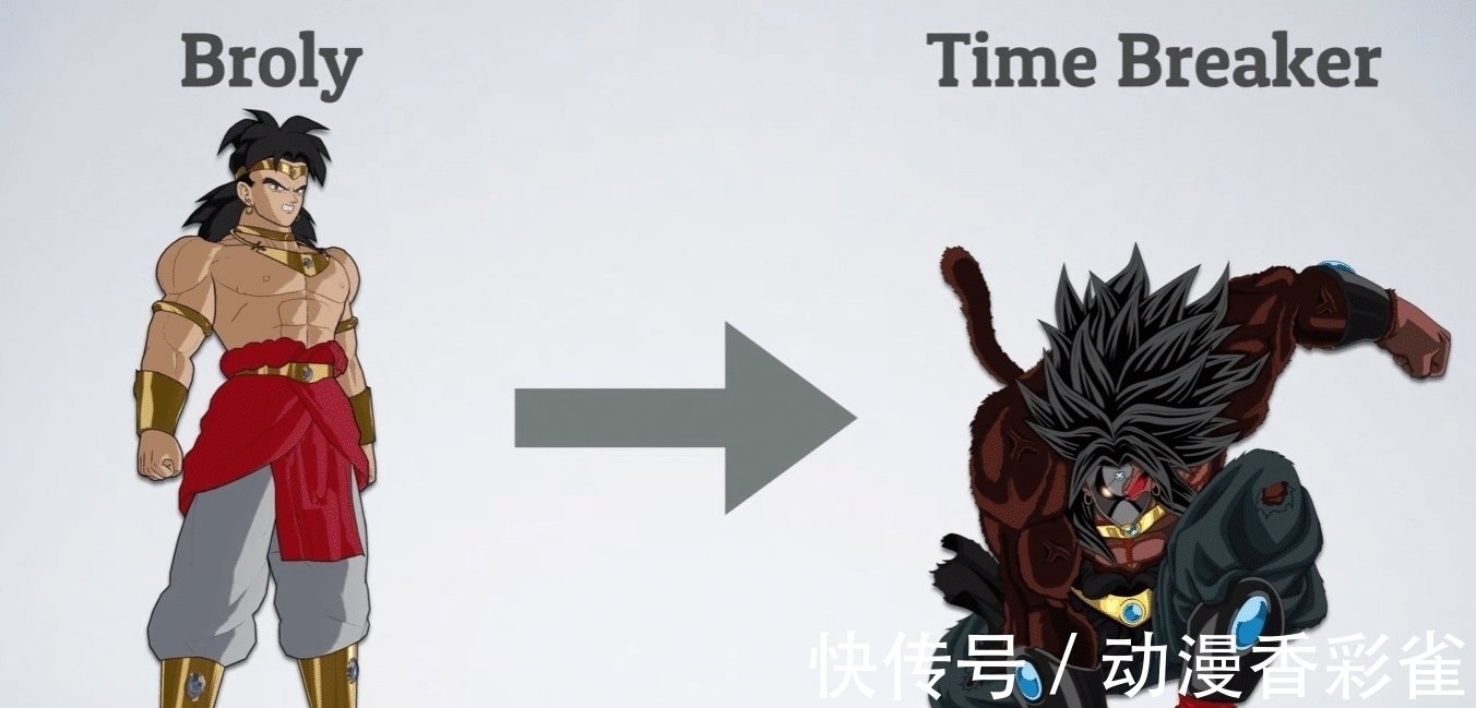 悟空|龙珠人物脑洞向形态对比:全王变成肌肉男?悟空化身超蓝天使!