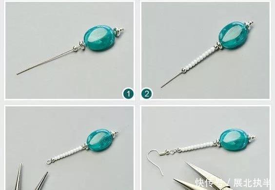 铁丝|嫌弃耳环难看,在家拿些珠子,串一串,每天都戴不同风格!附教程