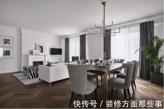 三居室|135平现代三居室,将古典融入纯白空间分外和谐