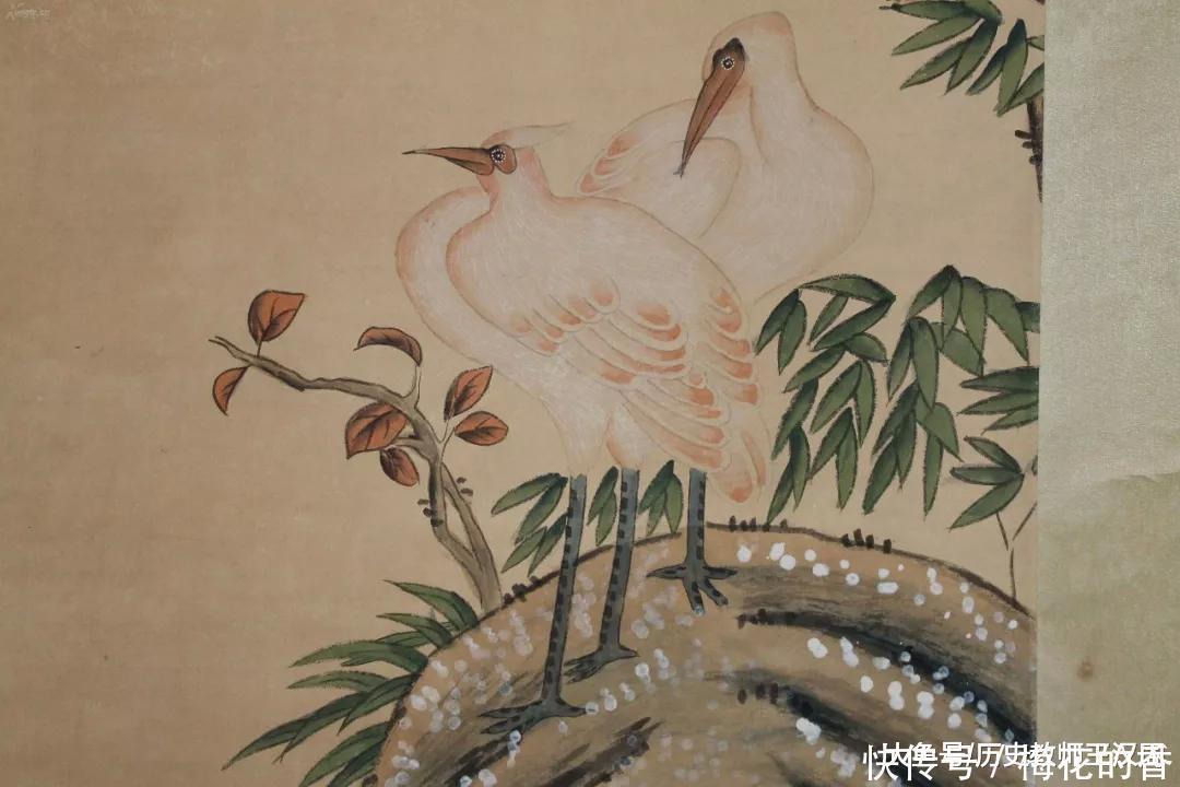 曾被当成包裹布的绝世名画——《雪梅双鹤图》