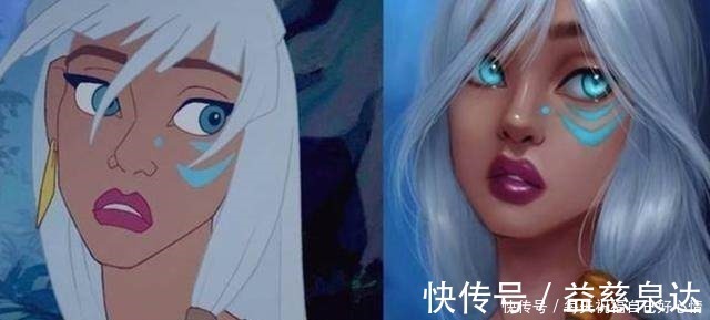 花木兰&当迪士尼公主们变成油画画风,白雪公主变大妈,贝儿美爆了!