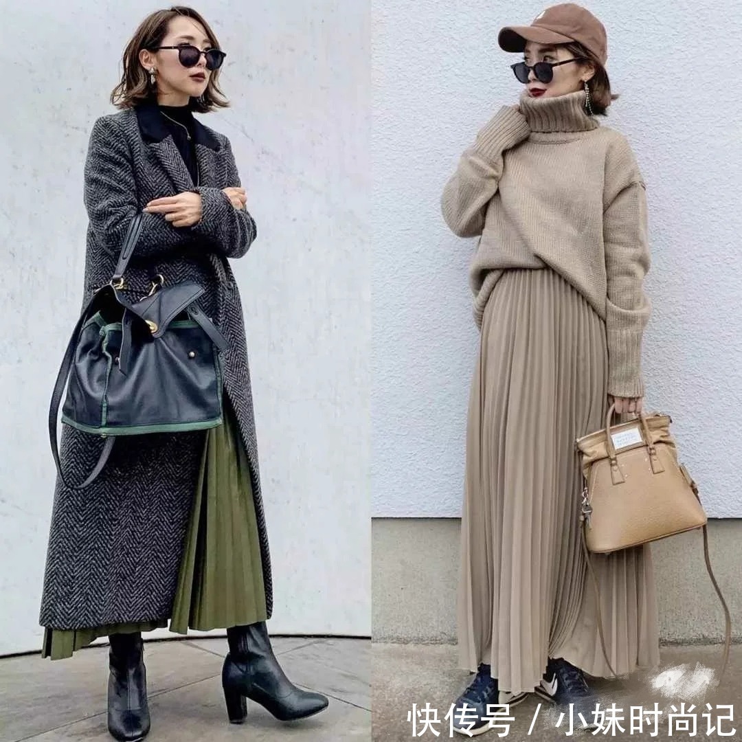 宽松+长款,小个子女生也能驾驭的时髦搭配,好优雅