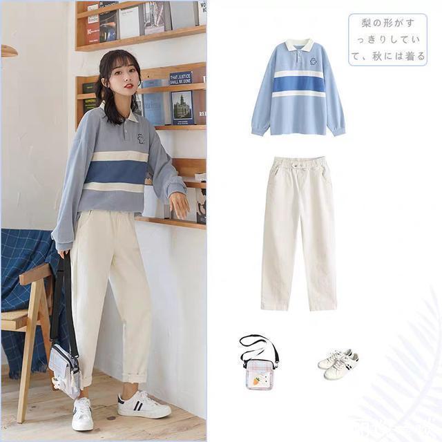 早秋跟着这么穿,时髦又减龄,9套学生装穿搭示范,简单易学