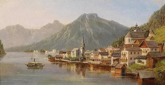 艺术家#奥地利艺术家的超美风景油画,领略大自然的宁静之美