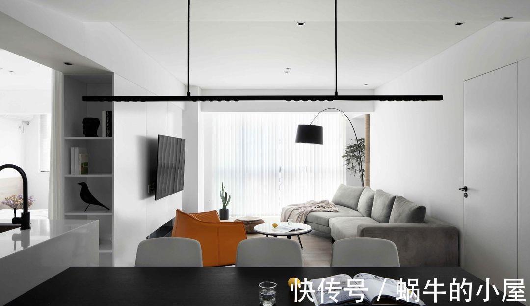业主|现代极简风的两居室,不多加修饰,用留白让空间变得更为立体