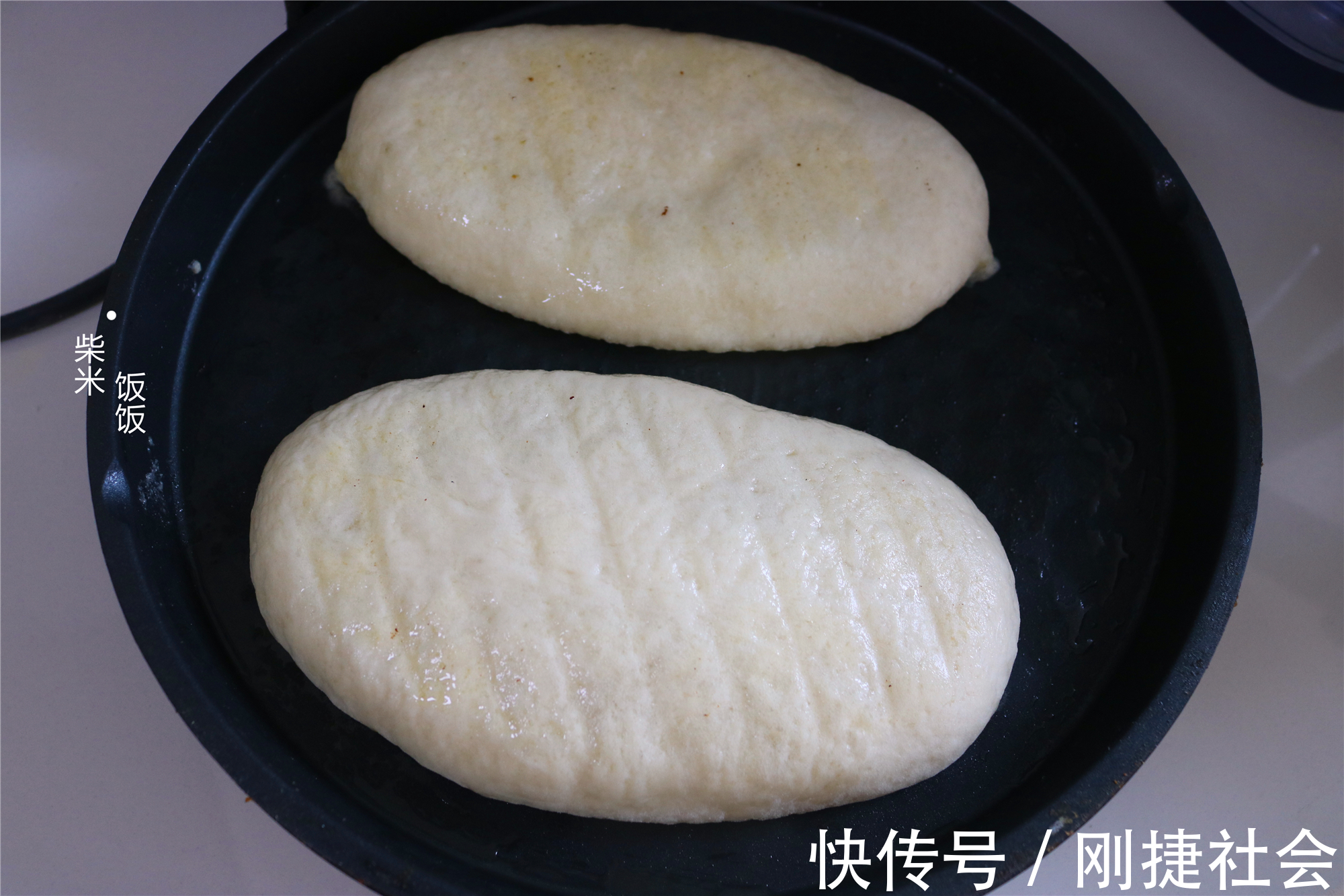 面团|发面饼还可以这样做,大空心,加上自己爱吃的菜,人人喜欢