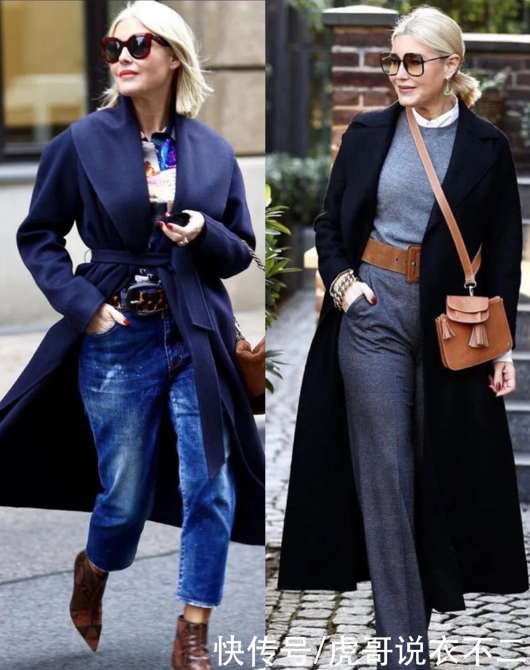 时髦女人不惧衰老，这位大龄博主真会穿，每一套都很时尚明艳