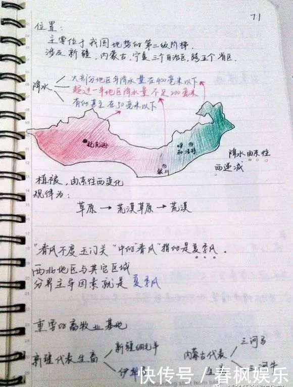 【学霸笔记】高三学霸教你如何记笔记！附超有用的地理笔记，满满全是干货！