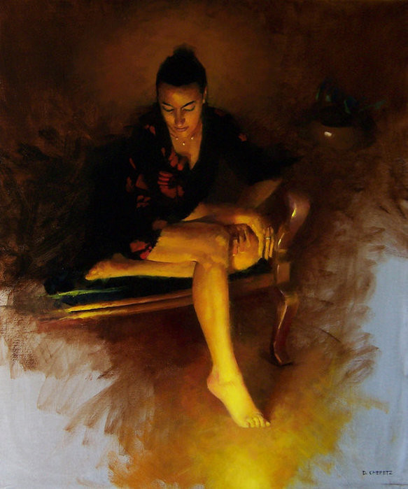 油画&笔触与色彩的乐章,美国画家谢菲兹的油画欣赏