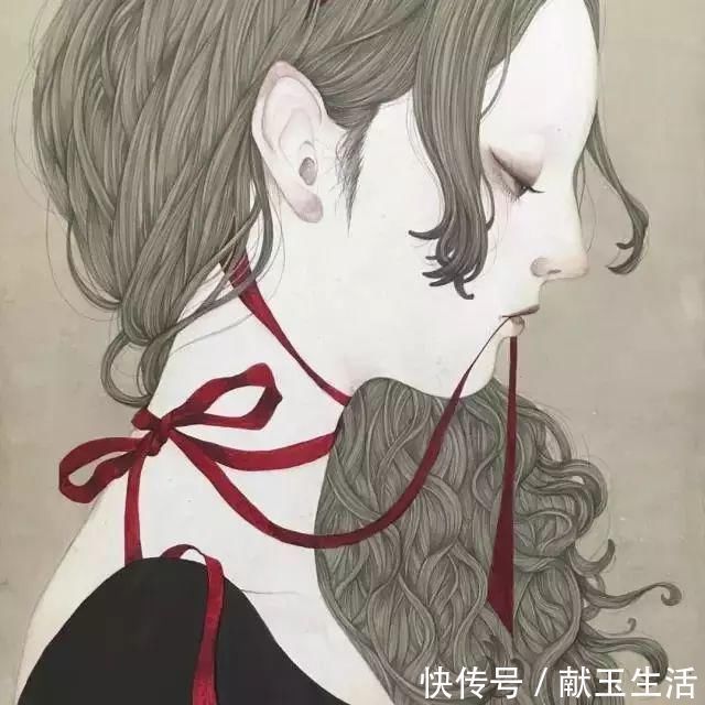 铅笔#她的铅笔插画,画出每个女孩的心声,美到让人陶醉~
