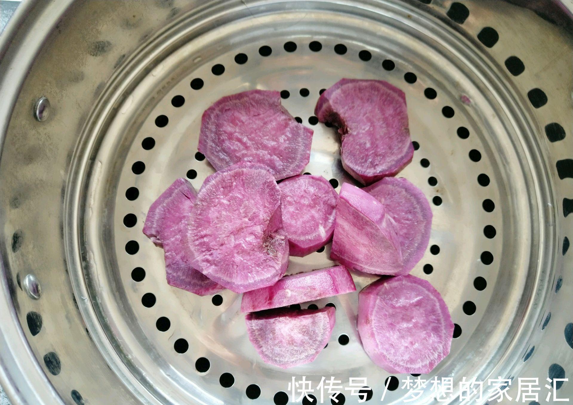 紫薯泥|香甜软糯的紫薯饼，颜值高味道好，咬一口就爱上的味道