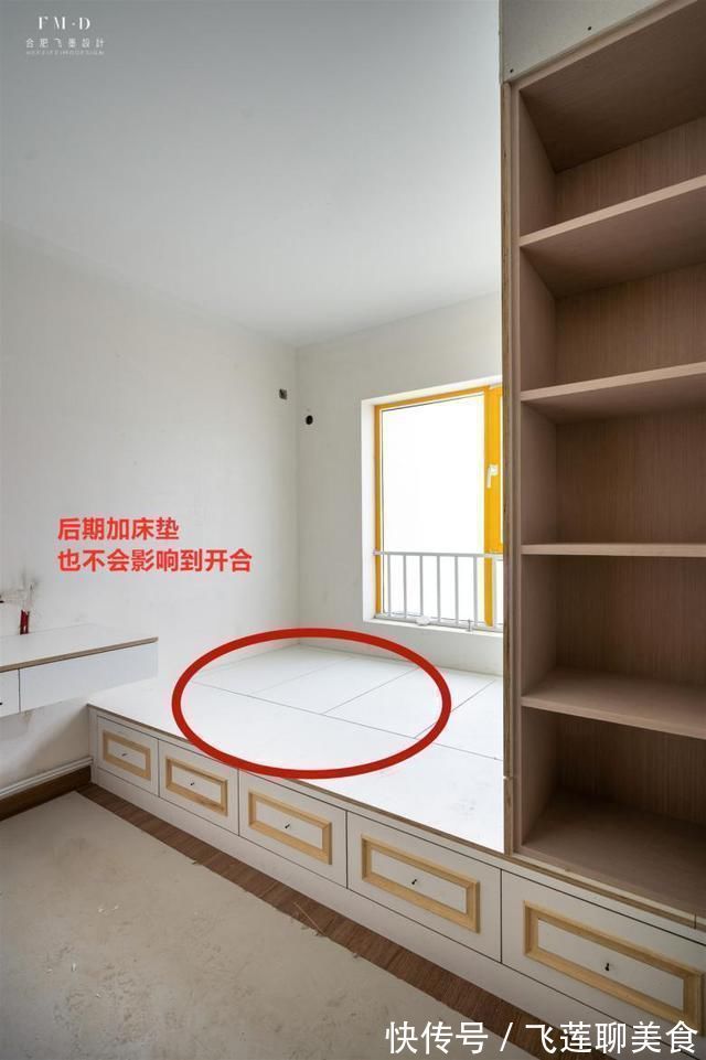 木工|次卧打榻榻米组合柜,木工又把它改良了,床尾柜子留空睡着才舒服