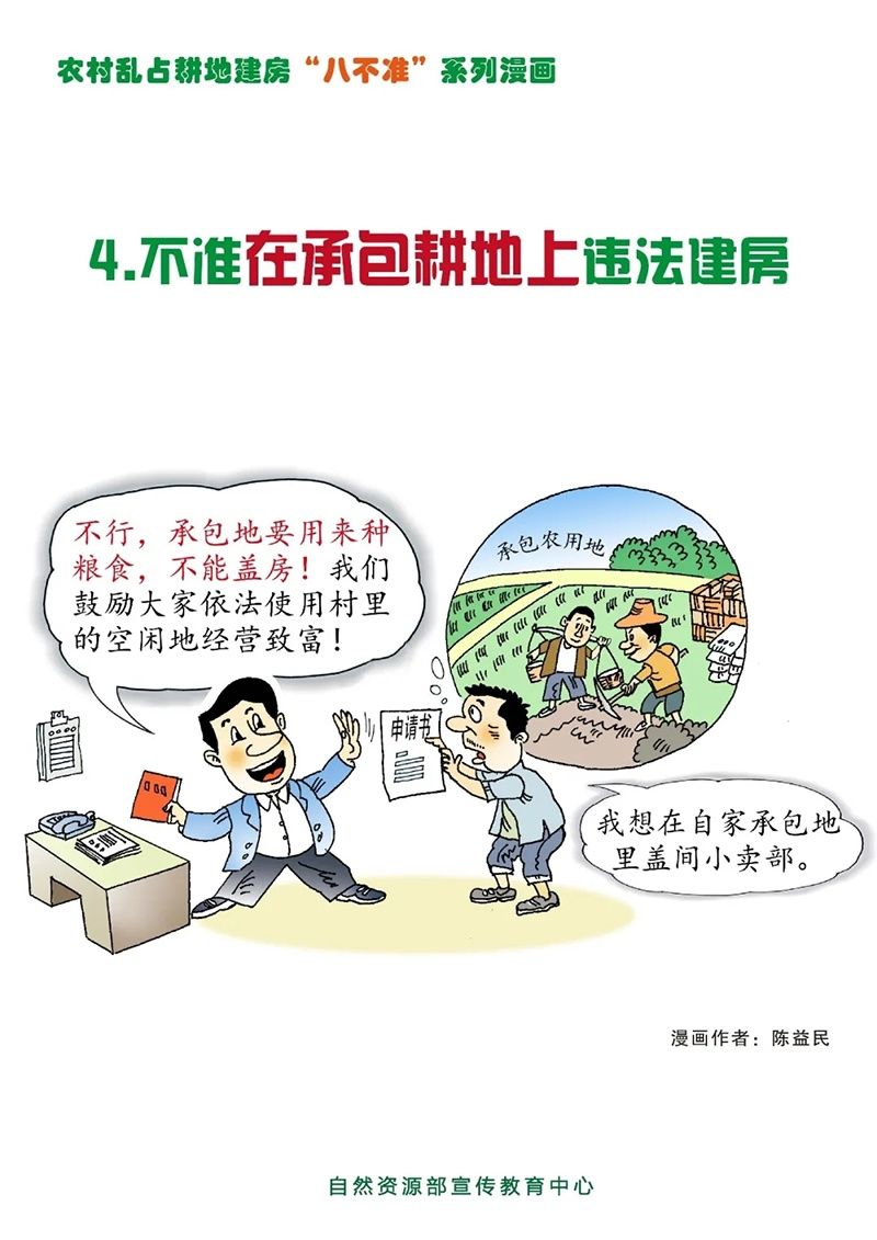 农村乱占耕地建房“八不准”|漫画图解 | 图解