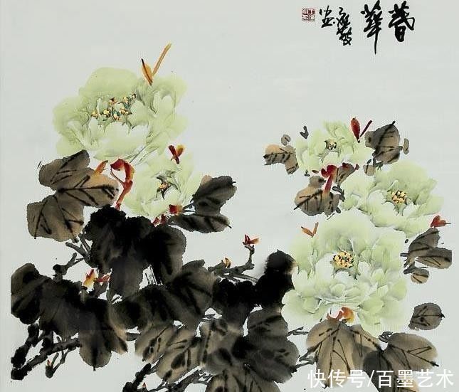 小写意|唯有牡丹真国色！小写意牡丹画150幅，美醉了