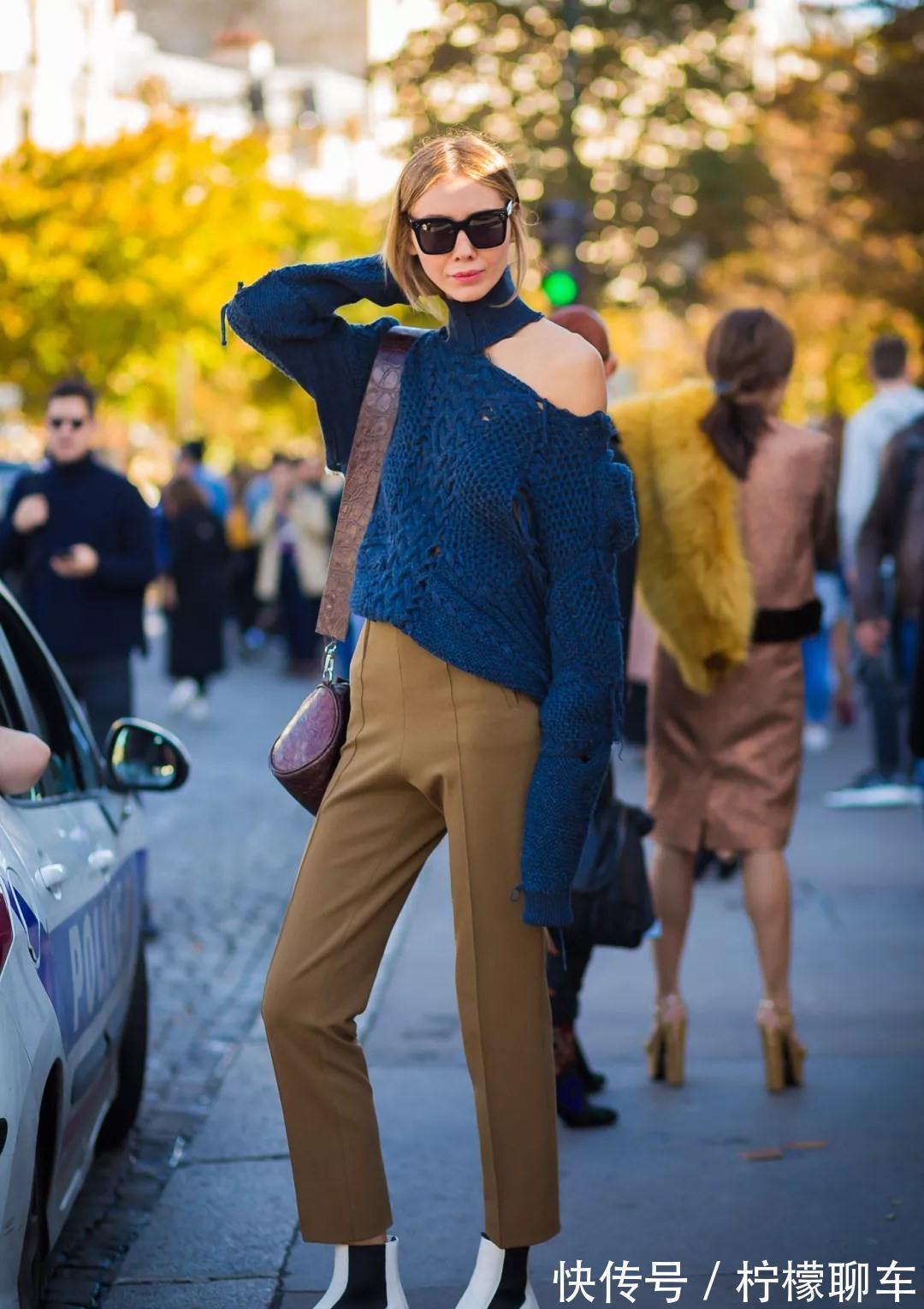 高跟鞋 中年女人再懒，也少穿牛仔裤出门，今年流行的烟管裤，更时髦减龄