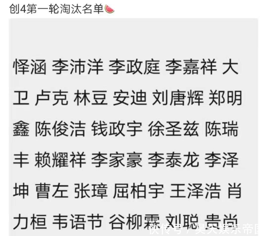 《创4》淘汰名单曝光！怿涵A班直降最终离开，林墨却稳坐出道位！