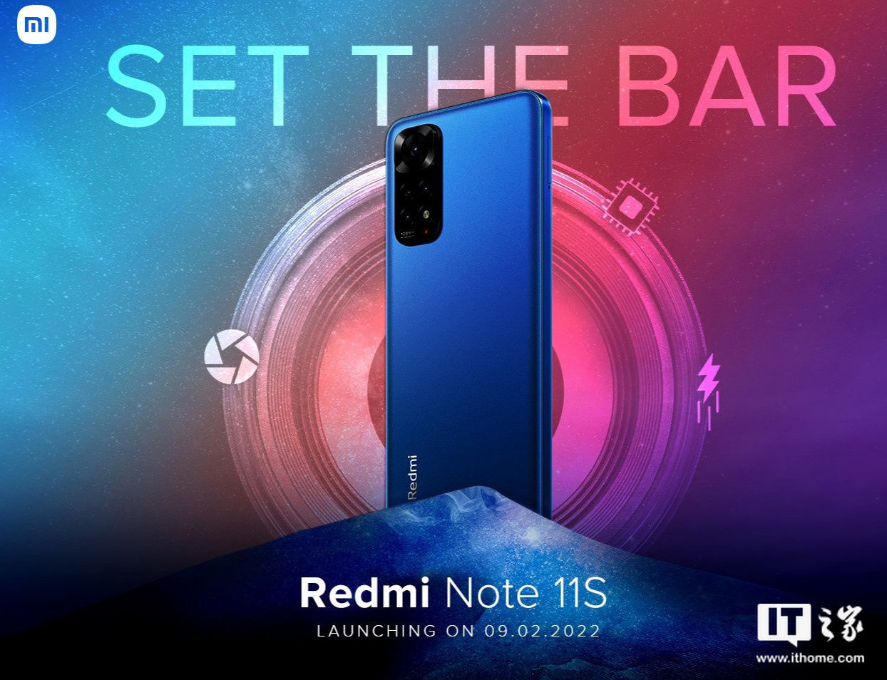 万超广角|Redmi Note 11S 将于 2 月 9 日在印度发布，外观图放出
