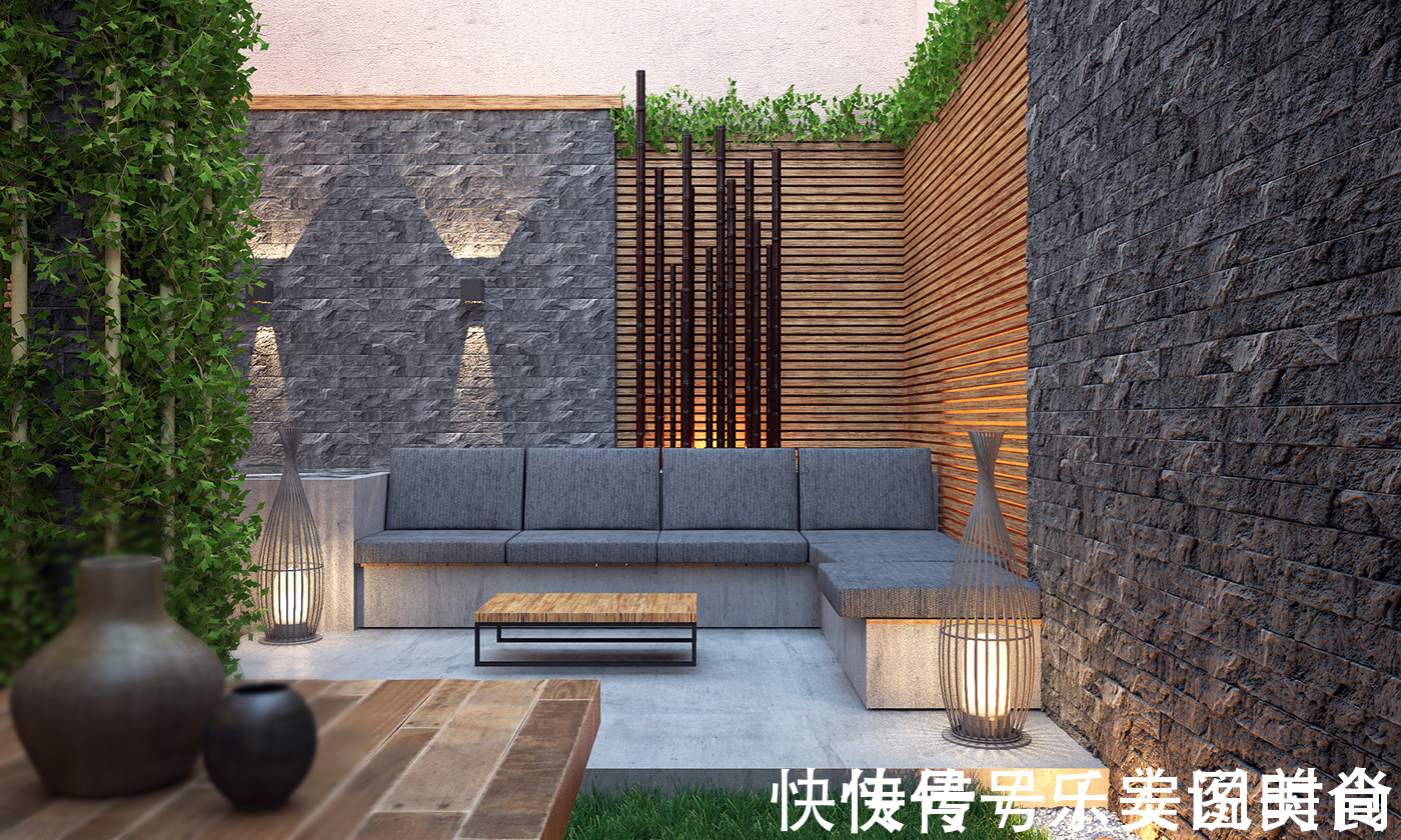 小花园|30㎡上下庭院如何设计?这种精致的治愈系现代风小花园,太好看啦