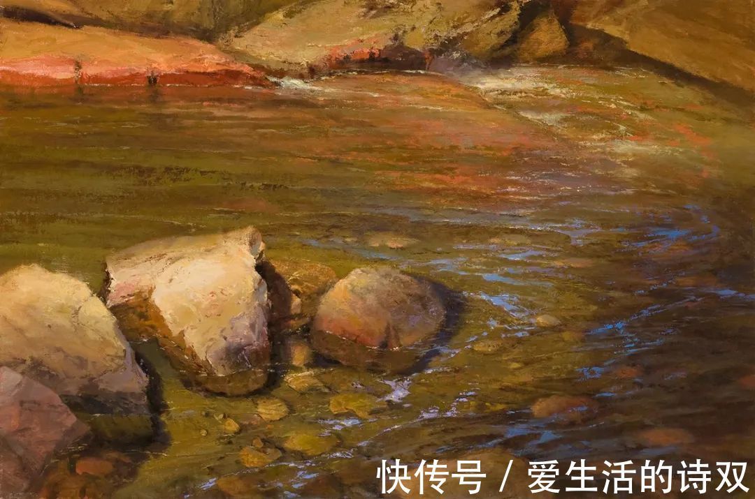 卢伯克$大卫·格里芬的风景油画高清图,放大看,更迷人