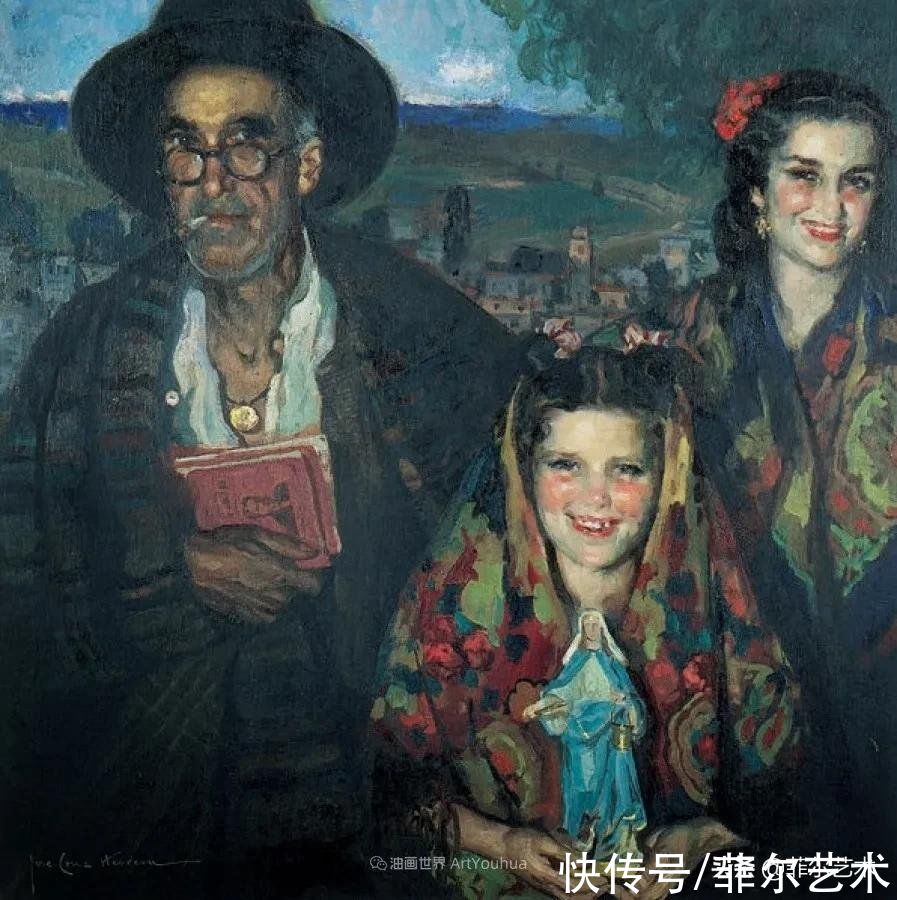 何塞·|西班牙画家何塞·克鲁斯·埃雷拉女性人物油画作品欣赏