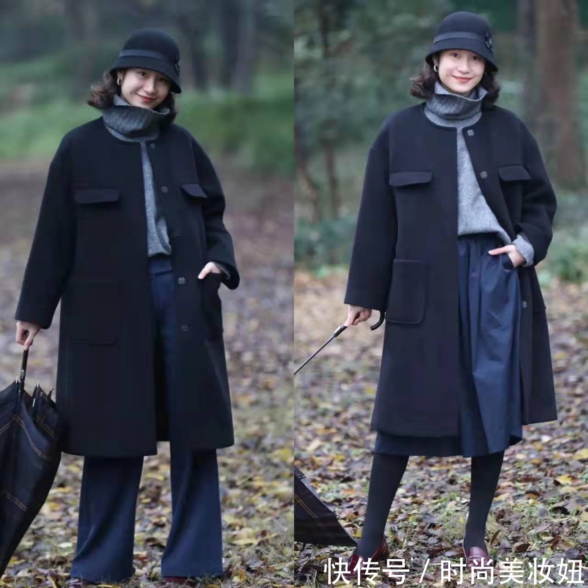 穿着 “大衣+高领毛衣”,才是冬季最实用的穿搭,高级大气又保暖
