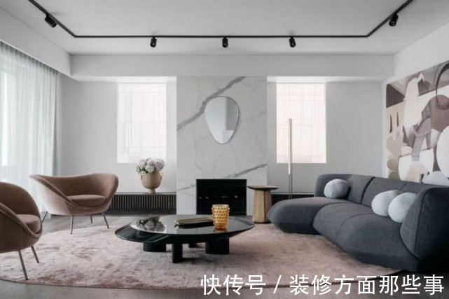 户型|139平简约风三居室,居然有类似戏剧舞台效果的楼梯和横梁