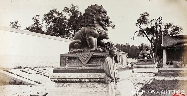 万寿山|1870年老照片：遭受破坏之后的颐和园，满地废墟杂草丛生