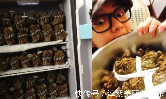 41岁安以轩罕见炫富!螃蟹塞满整个大冰箱,因生娃哺乳3年没吃