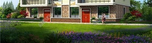 双拼|双拼二层别墅设计图,独立入户门进出,家有兄弟这样建房挺好