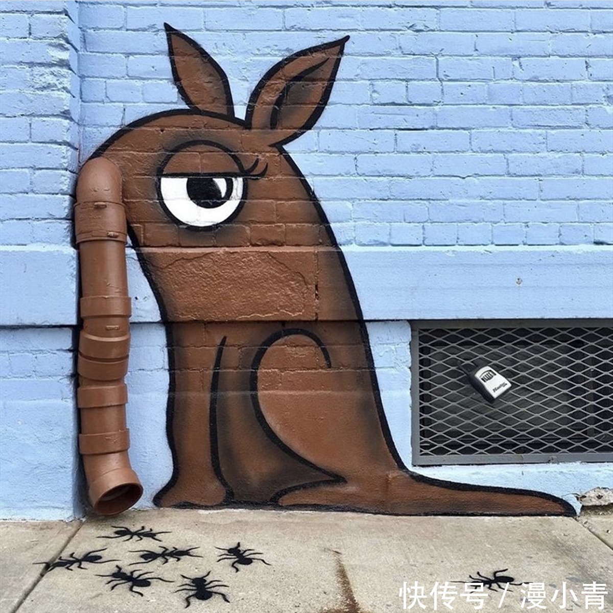 城市@旧水管变画布画出精彩彩绘,艺术家天马行空让街道变得多姿多彩