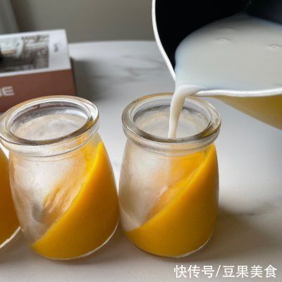 牛奶50g|入口即化??超简单、无需烤箱｜芒果牛奶布丁