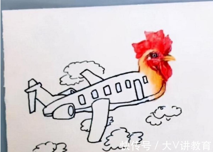 美术生&美术生画到一半不耐烦时,画风逐渐变抽象,堪比大型“车祸现场”