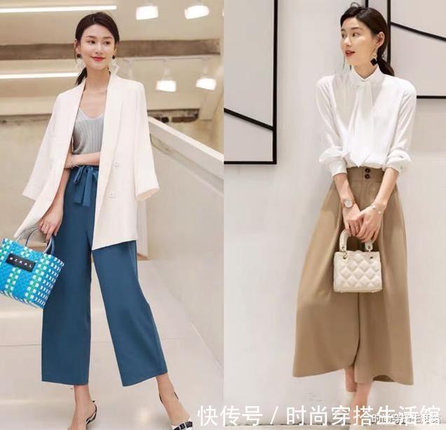 小个子 为什么你穿阔腿裤就是“矮胖圆”?那是你不会搭!这4个细节要懂