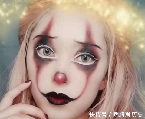 理科生挑战“万圣节妆容”,本以为是青铜,看到成品:哟吼,挺倔强