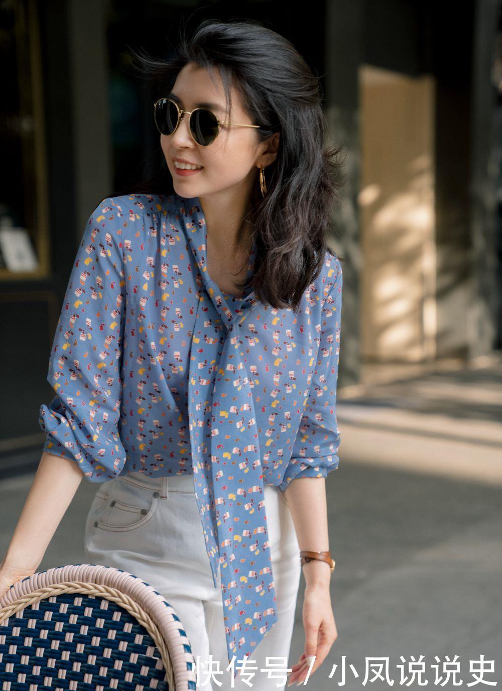 有肚子的四十岁女人别只会“塞衣角”,流行藏腹穿法,显瘦又时髦