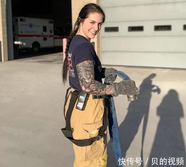 健身|美女消防员，健身后变成曲线女神，这就是健身的理由
