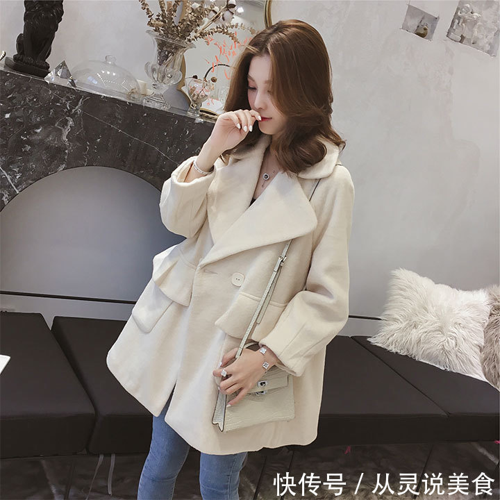 毛呢外套 小个子女人就别跟风穿长大衣,刚上新一种呢外套,上身贼洋气