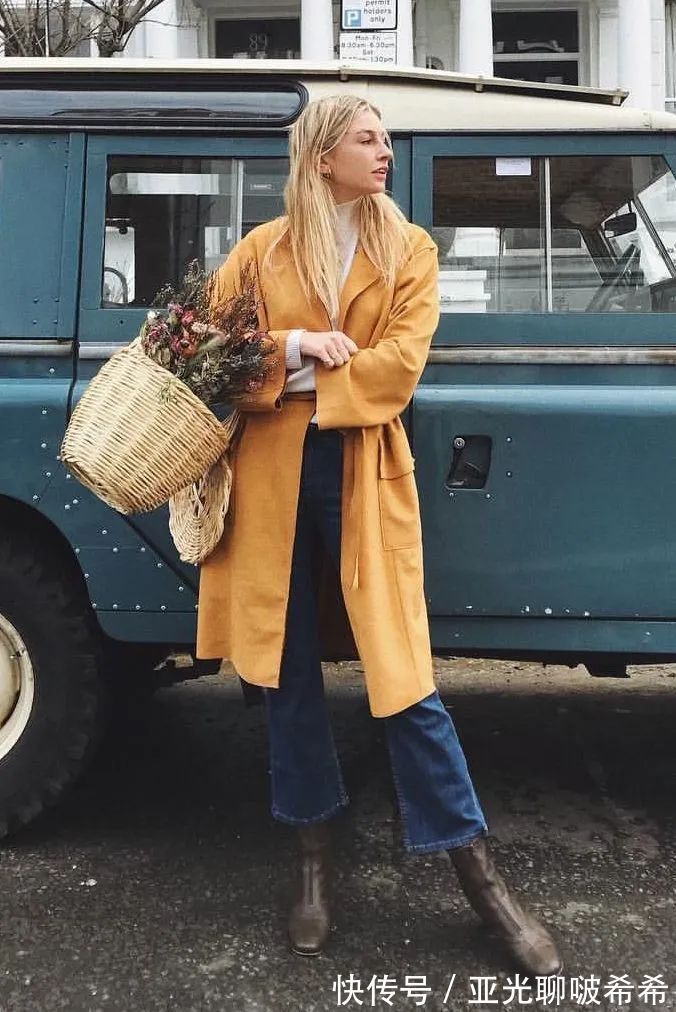 直筒裤 九分裤+短靴=入冬最潮搭配套路,显瘦显高帅翻天!